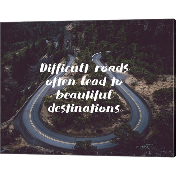Difficult Roads Strength Forest by Color Me Happy, Canvas Wall Art, 20W x 16H