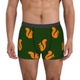 thumbnail image 1 of Balery Bold Squirrel Silhouettes Calzoncillos bóxer para hombre, ropa interior de algodón suave y transpirable con cinturilla de nailon-Small, 1 of 5