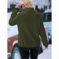 thumbnail image 5 of Cuteduck Women's plush sweatshirt long sleeve half zip pullover Top Winter Fleece hoodie S-2XL, 5 of 7