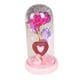 thumbnail image 5 of Decoración del día de San Valentín BLESIY Lámpara de mesa eterna Rosa artificial en cúpula de vidrio base Rosa, 5 of 8