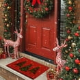 thumbnail image 6 of Bzdzmqm under $5 Christmas Doormat, Christmas Themed Decorative Floor Mat, Stain Resistant Bathroom Kitchen Rug, Sturdy Easy to Clean Door Mat, Festive Holiday Home Decor, 6 of 6