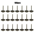 thumbnail image 2 of 100 clavos para tapicería, de latón antiguo, para muebles, de hierro, decorativos, 11 x 17 mm, bronce, 2 of 10