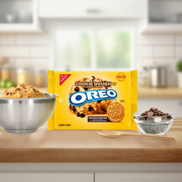OREO Cookie Dough Creme Sandwich Cookies, 10.68 oz, Limited