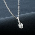 thumbnail image 3 of Diamond Pendant Necklace For Women | 2 Carat IGI Certified Oval Shape Lab Grown Diamond | Joan Fashion Lab Diamond Pendant Necklace 14K White Gold | FG-VS Quality Friendly Diamonds, 3 of 6
