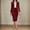 Red, variant on Women's Skirt Suit Set Elegant Wear Business Attire Stylish Two Piece Outfit Comfortable Work