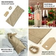 thumbnail image 4 of Efavormart 10 Pack | Natural Faux Burlap 6"x14" Reusable Wine Gift Favor Bags Party, Wedding Wine Bottle Covers With Drawstring, Tags & Jute Rope, 4 of 11