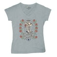 thumbnail image 5 of Outlaw Country Cowgirl Boots And Roses Women's V-Neck T-shirt Western Rodeo Floral Cowgirl Hat Vintage Southern Rustic Tee, 5 of 7