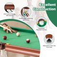 thumbnail image 4 of Patiojoy Portable Pool Table Game Pool Table for Kids & Adults w/ 16 Balls A Triangle 2 Chalks 2 Cue Sticks A Brush & Adjustable Foot Pads, 4 of 10