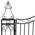 thumbnail image 2 of vidaXL Garden Gate Black 47.6"x3.1"x47.2" Wrought Iron, 2 of 4