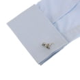 thumbnail image 3 of 2 pcs Hombres Tiranosaurios Rex Plata Forma De La De Las Mancuernas Gemelos Boda Fernando Gemelos, 3 of 7