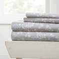 thumbnail image 1 of Linen Market 4 Piece Full Bedding Sheet Set (Light Gray Roses) - Sleep Better Than Ever with These Ultra-Soft & Cooling Bed Sheets for Your Full Size Bed - Deep Pocket Fits 16" Mattress, 1 of 5
