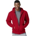 thumbnail image 1 of Hanes ComfortBlend EcoSmart Men`s Full Zip Hoodie, M, Deep Red, 1 of 5