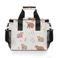 thumbnail image 7 of FORMRS Insulated Cooler Bag 24 Cans Capacity Soft Leakproof Lunch Box with Side Pockets, Gray Bears, 7 of 7
