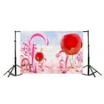 thumbnail image 2 of GreenDecor Candy Canes Backdrop 7x5ft Photography Background Candied Apples Lollipops Children Kids Baby Video Studio Props, 2 of 5