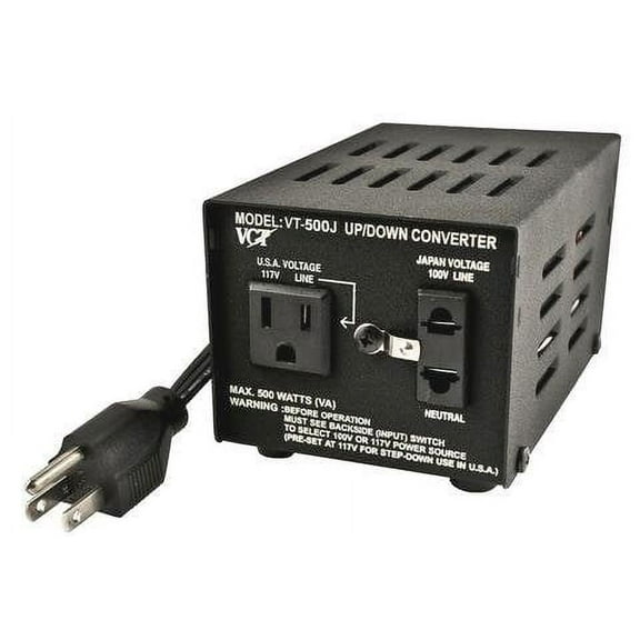 Simran SM-500 Heavy Duty 500 Watt Step Up and Down Voltage Transformer Power Converter 110/120 Volt - 220/240 Volt with Fuse Protection
