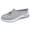 Grey, variant on Flower Embroidered Orthopedic Backless Walking Shoes for Women Plantar Fasciitis Comfortable Arch Support Platform Wedge Nursing Mules Summer Fall Casual Clog Sandals Grey Size 8.5