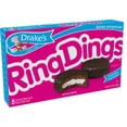 thumbnail image 3 of Drake's Ring Dings, 5 Boxes of Chocolate Coated Frosted Creme Filled Snack Cakes, 3 of 8