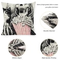 thumbnail image 6 of RKSupls Throw Pillow Covers, Popcorn Skeleton Throw Pillow Case Decoration, Linen Cushion Covers for Couch Sofa Bedroom Living Room Study Holiday Home Decor,24x24in, 6 of 6
