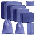 thumbnail image 2 of QINXIN 8pcs Suitcase Organizer Packing Cubes Packing Bags Multi-color Foldable Waterproof Luggage Storage Bags For Travel, 2 of 7