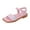 Pink, variant on WERYOUNG Girls Sandals Summer Casual Sparkly Rhinestone Open Toe Soft Sole Princess Shoes Kids Casual Beach Vacation Party Sandal,Black,3.5-4 Years