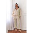 thumbnail image 1 of Gupgi Women Plaid Pajama Sets 2 Piece Lounge Set Long Sleeve Button Down Shirt Ruffle Pants, 1 of 2
