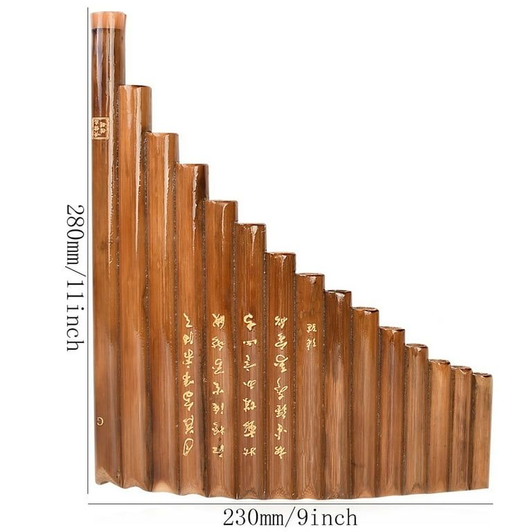 BetterZ Pan Flute Correctly Tuned Left Hand Easy to Learn 15 Pipes