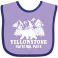 thumbnail image 3 of Inktastic Yellowstone National Park with Bear Mountains and Trees Boys or Girls Baby Bib, 3 of 4