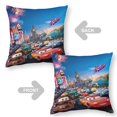 thumbnail image 2 of Cars 2 Throw Pillow Cover Case adding vibrant personality.17x 17-inch（45×45cm）, 2 of 8