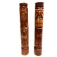 thumbnail image 1 of Set of 2 Tiki Totem Poles 40" - Big Kahuna & Hospitality Island Decor  | #dptpk3, 1 of 1