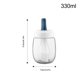 thumbnail image 5 of Bewildely Botella de aceite de vidrio con cepillo para hornear, pastelería, cocina, herramienta de hilvanado de fluidos, transparente, recargable, Cocina y Comedor Azul 330ML Bewildely HA064279-04B, 5 of 6