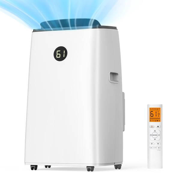 Lcxmtv 14,000 BTU Portable Air Conditioner for Room up to 700 Sq. Ft., 3-in-1 AC Unit with Dehumidifier and Fan