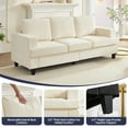 thumbnail image 6 of ZAFLY 82” Deep Seat Couch with Wide Armrest, Oversized Sofas and Couches for Small Space/Living Room - Beige, 6 of 10