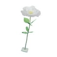 thumbnail image 4 of Arreglo floral de flores artificiales de 19,69 pulgadas de diámetro, elegante y realista. Blanco, 4 of 9