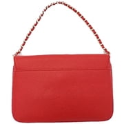Tory Burch Women's Thea Pebbled Leather Convertible Small Crossbody Bag Clutch (Liberty Red)