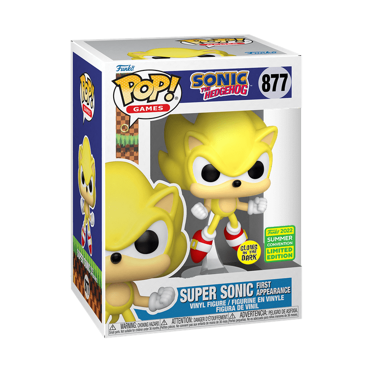 Funko Pop! Games: Sonic- Super Sonic First Appearance​ Vinyl Figure (2022  Summer Convention Limited Edition) 