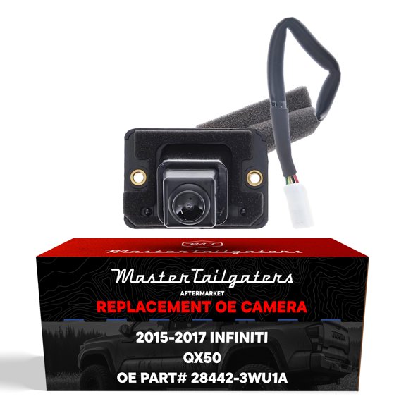 Master Tailgaters Replacement for Infiniti QX50 w/o AVM (2015-2017) Backup Camera OE Part # 28442-3WU1A