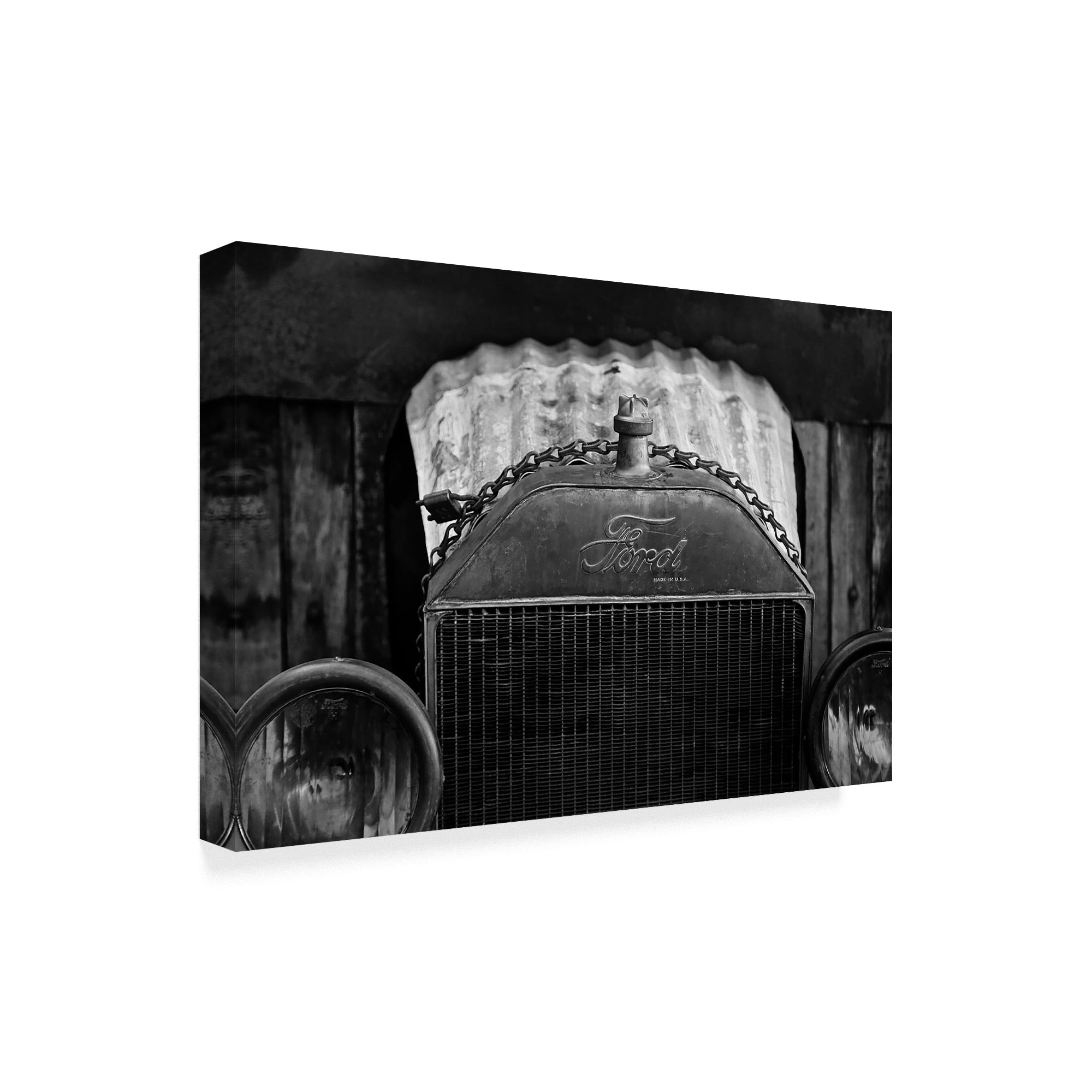 Trademark Fine Art 'Black And White Model T' Canvas Art by American School