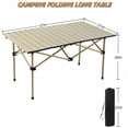 thumbnail image 2 of Mesa de camping Xajsdlxs plegable portátil 94x55x50 cm 3 kg, 2 of 7