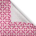 thumbnail image 4 of Ambesonne Abstract Geometry Valance Pack of 2, Feminine Motifs, 54"X12", Pale Eggshell Hot Pink, 4 of 5