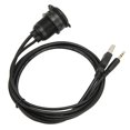 thumbnail image 2 of USB 2.0 3.5mm  Extension Cable, Embedded Design Car Mount Flush Cable Male Female Connection With LED Indicator For Car For Bike, 2 of 8