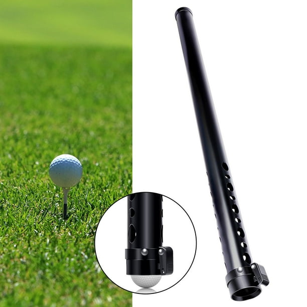 Recolector de pelotas de golf Retriever Picker Shag Tube, Grabber Pick up, Outdoor Holds 22 Balls, Golfer Gift Equipo de ayuda para la práctica de Soledad Tubo recogedor de pelotas de golf