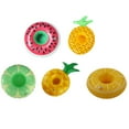 thumbnail image 2 of ‘s Kitchen Pool Fruit Shape Inflatable Drink Cup Holders Watermelon Pineapple Lemon Floatable Coasters, 2 of 9