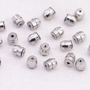 Techinal 10Pcs Secure Earring Lock Earring Back Ear Studs Nuts Replacement Earring Posts