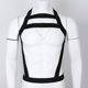 thumbnail image 2 of Correa de arnés para hombres Hombres ahuecan halter hacia fuera halter cuerpo elástico correa para el pecho arnés traje gay negro Negro Magideal Correa de arnés para hombres, 2 of 7