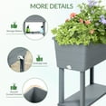 thumbnail image 3 of Aoodor Raised Garden Bed Kit with Legs, 3Pcs Self-Watering Planter Boxes for Outdoor Gardening - Gray, 3 of 8