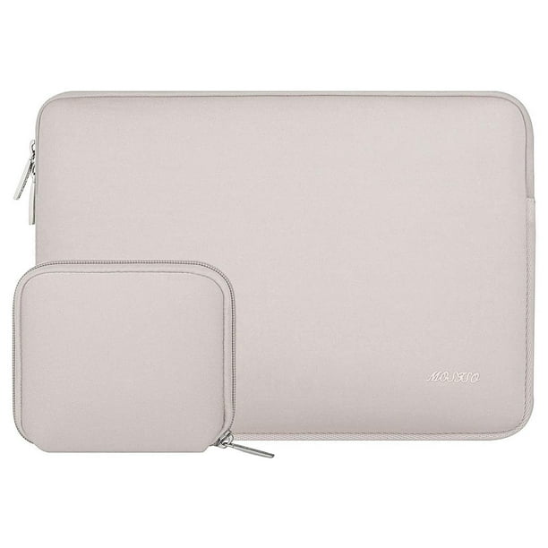 Funda MOSISO para portátil de neopreno de 16 pulgadas con funda pequeña, color gris roca