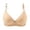Beige, variant on VerPetridure Bras for Women Full Coverage Woman's Embroidered Glossy Comfortable Breathable Bra Underwear No Rims