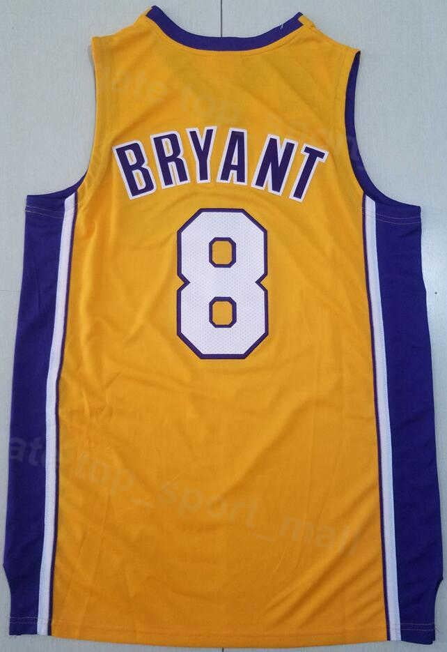 NBA_ jersey Men Basketball Vintage Bryant Mitchell Ness Jersey 8 All  Stitched Retro Yellow Purple White Black Blue Red Beige Team Color''nba'' jerseys 