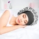 thumbnail image 4 of Gorro de dormir KPLFUBK con banda elástica ancha de satén, suave y cómodo para cabello negro de mujer (paquete de 2), 4 of 4