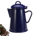 thumbnail image 3 of 2X 1.2L Enamel Coffee Pot Hand Tea Water Kettle Teapot  Decor Starry  Blue Teapot Cafe Tools, 3 of 8